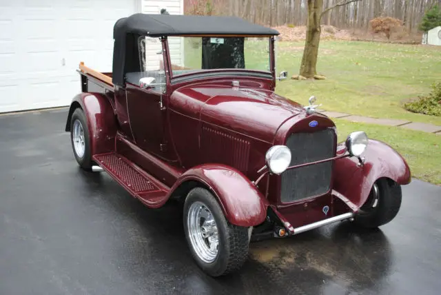 1928 ford pickup roadster pickup truck, convertible top. v6 automatic trans