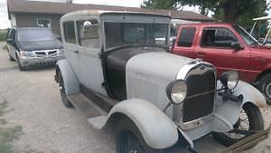 1929 ford model a tudor sedan! original, street rod! all steel body!
