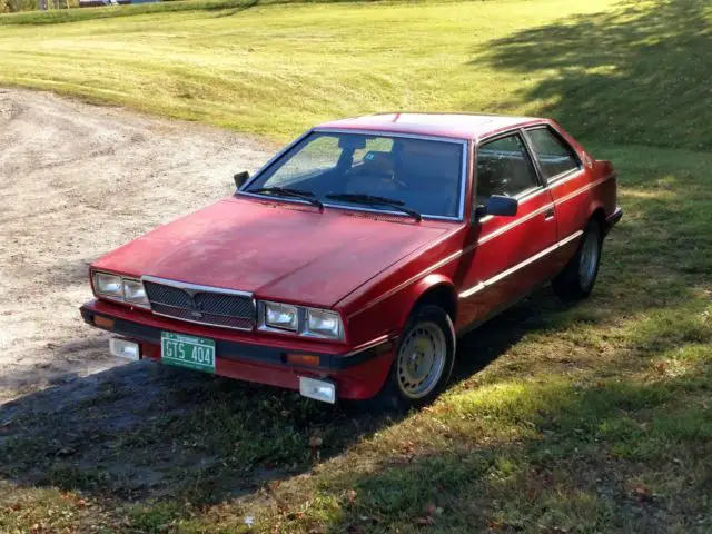 1984 maserati biturbo 5 speed runs awesome
