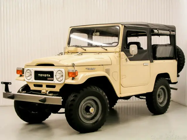 1980 toyota bj40 (fj40) diesel soft top restoration breathtaking satin finish