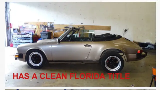 1983 porsche 911 factory cabriolet. first year of 1983 cabriolet!! one owner!!