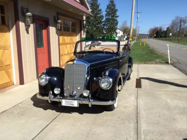 mercedes benz 1952 220cb cabriolet recently restored!!! beautiful car!!!