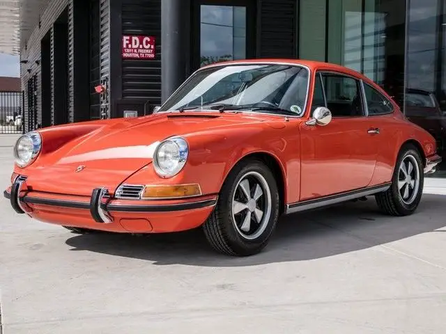 1971 porsche 911t 70336 miles orange 5-speed manual