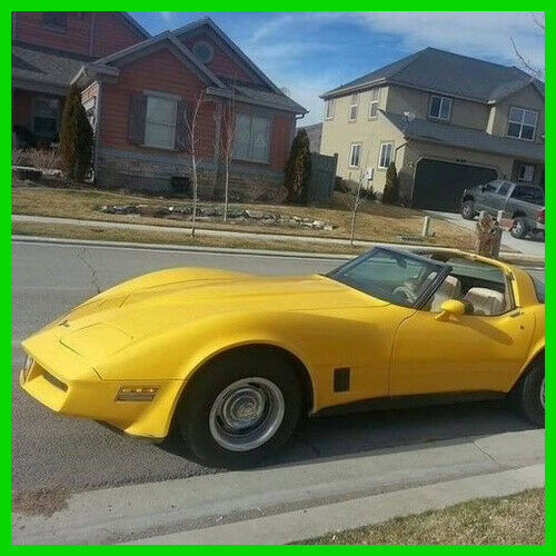 1981 chevrolet corvette with t tops 93,700 miles 350ci 4 speed automatic leather