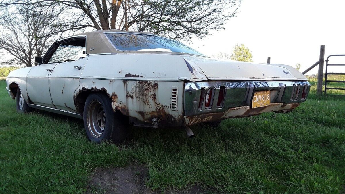1970 chevrolet caprice sedan white rwd automatic