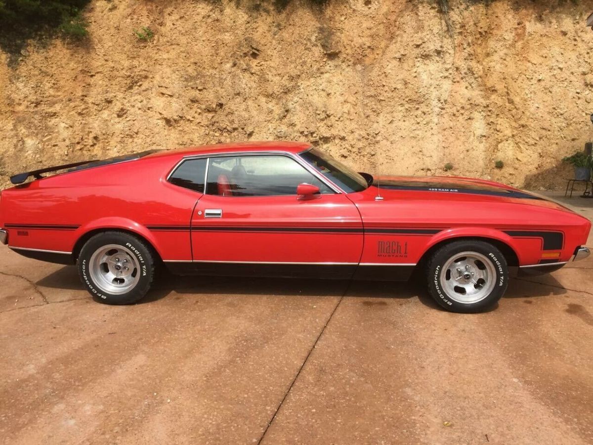 1971 ford 429 cobra jet mach 1 orange fwd automatic 429 cobra jet mach 1
