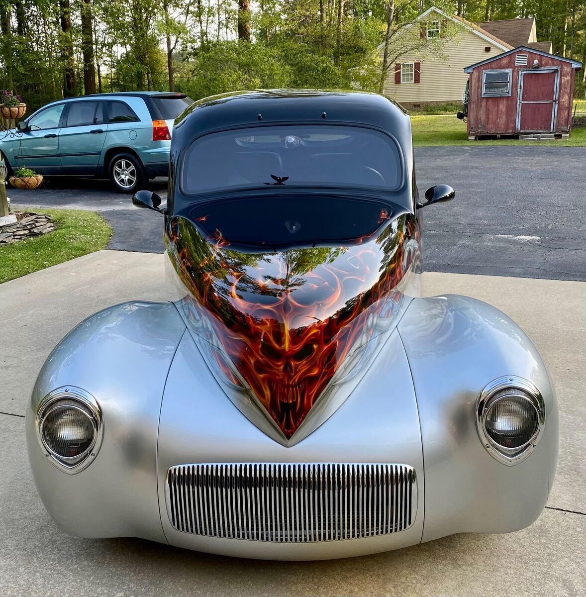1941 willys model 4 coupe black rwd automatic