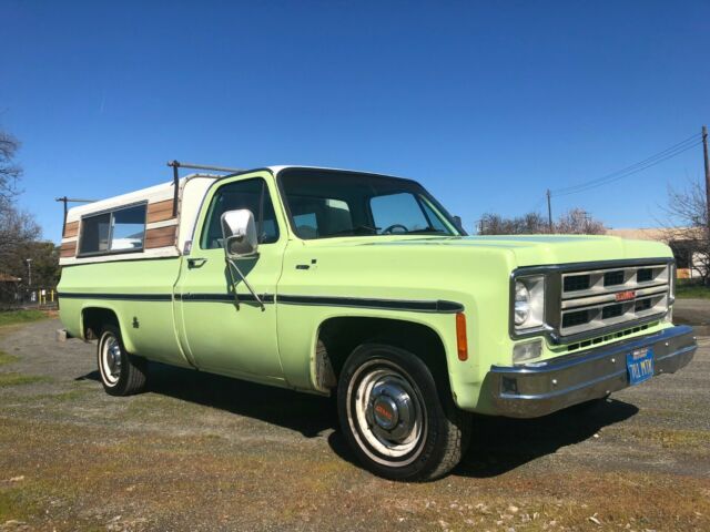 1975 gmc 1500, ca truck, one owner, runs good, with camper shell
