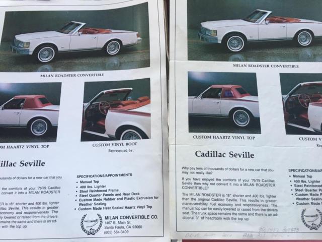 1976 cadillac seville milan - very rare! - runs excellent! no reserve! allante