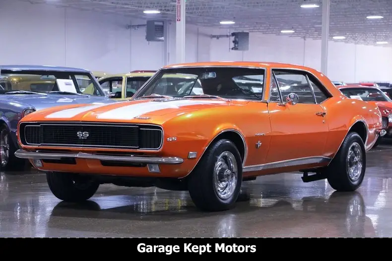1967 chevrolet camaro ss/rs orange coupe 350 v8 19529 miles