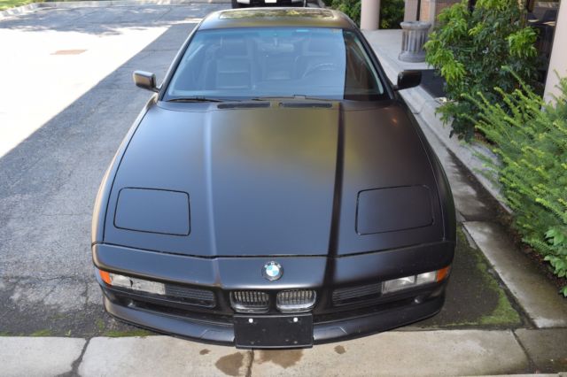1991 bmw 850i 106k original miles runs great vinyl wrapped black on black