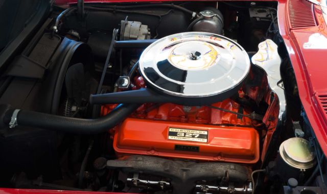 1965 corvette stingray convertible red