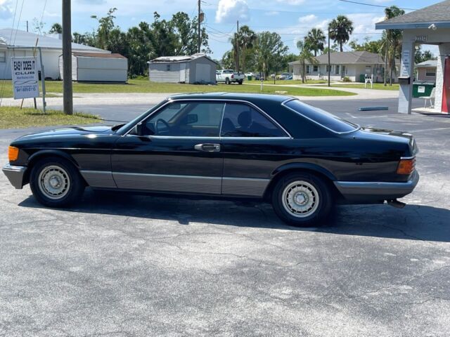 1985 mercedes-benz 500 sec euro coupe black rwd automatic