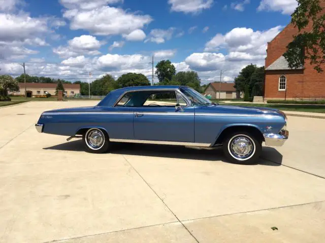 1962 chevrolet impala ss 409 - 4 speed - nassau blue - power windows - real deal