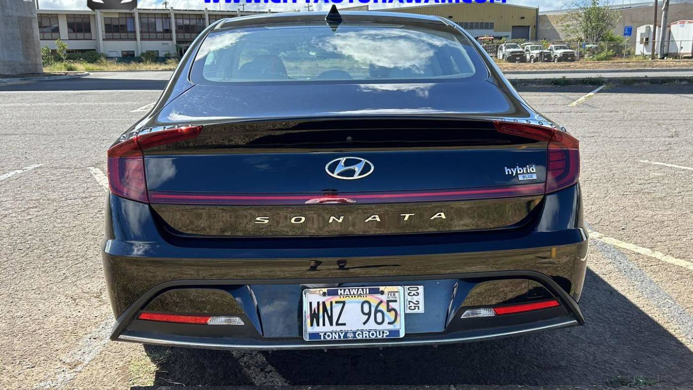 2023 hyundai sonata hybrid blue