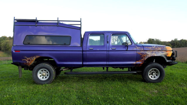1979 ford f-350 ranger xlt 4wd crewcab longbed camper special