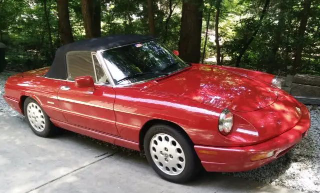 1992 alfa romeo spider veloce convertible low miles 2.0l