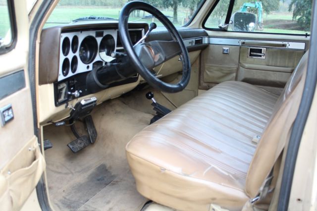no reserve 1982 chevrolet k20 silverado 4x4 diesel 3/4 ton chevy - high bid wins