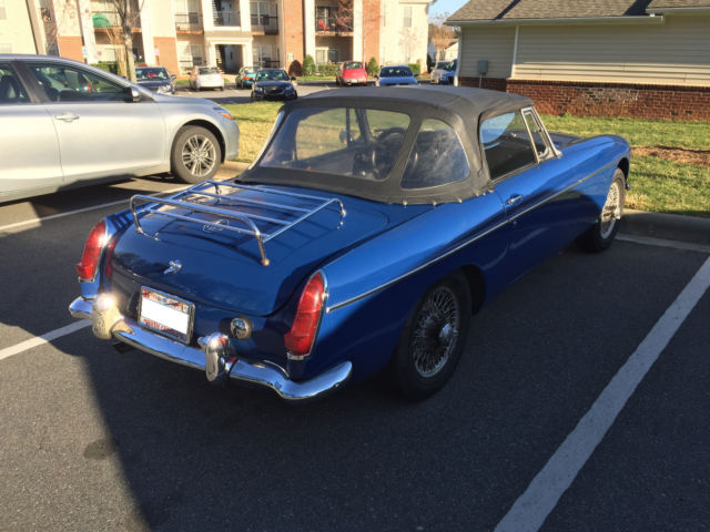 blue 1967 mgb