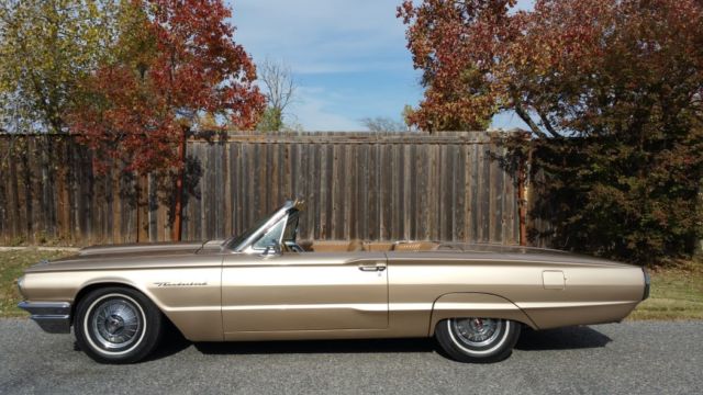 1964 ford thunderbird convertible 390 - a/c - power steering & brakes - texas