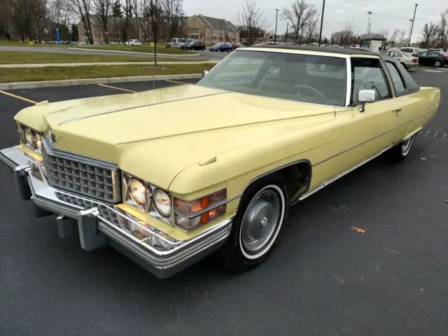 1974 cadillac coupe deville 64k miles aaca museum fleetwood leather 472 v8 sharp