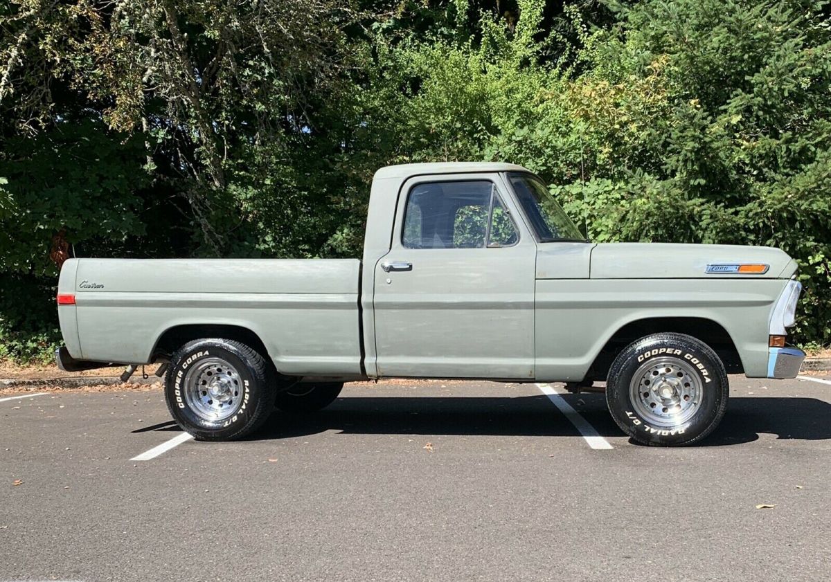1970 ford f100 pickup green rwd automatic