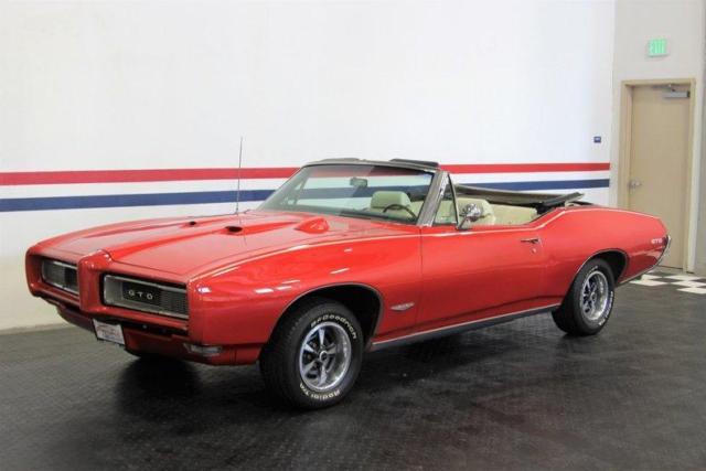 1968 pontiac gto convertible - 400, 4 speed, power top - drives excellent
