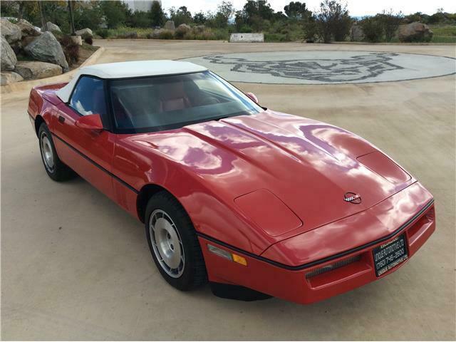 fire engine red chevrolet corvette with 48340 miles available now!