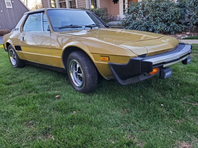 1979 fiat x 1/9 sportscar brown rwd manual targa