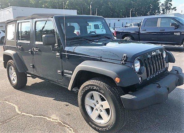 certified 2017 jeep wrangler 4wd unlimited sport hartsville, sc 29550 for sale in hartsville, south carolina