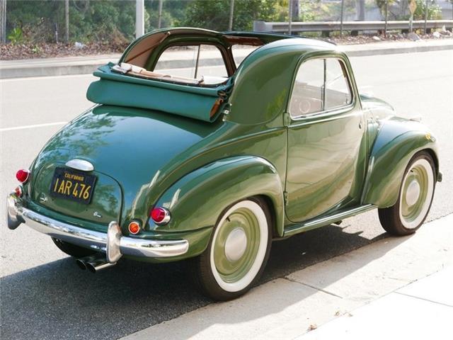 1954 fiat topolino convertible 58453 miles green 4 cyl manual