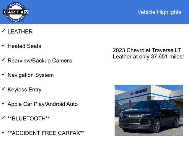2023 chevrolet traverse lt leather