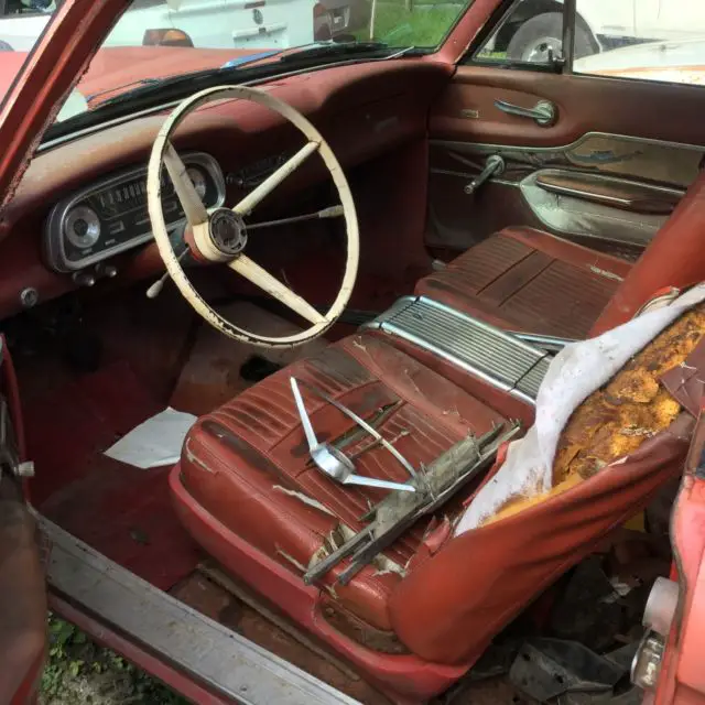 1962 red ford falcon