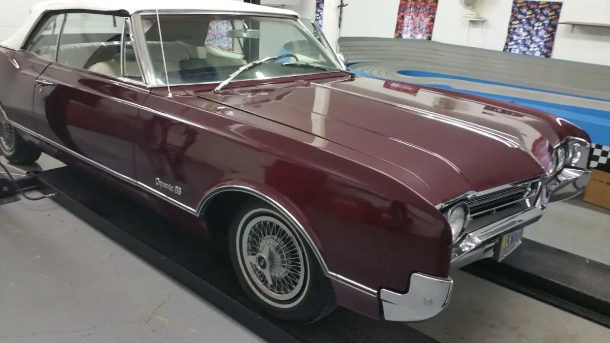 1966 oldsmobile dynamic 88 convertible red rwd automatic