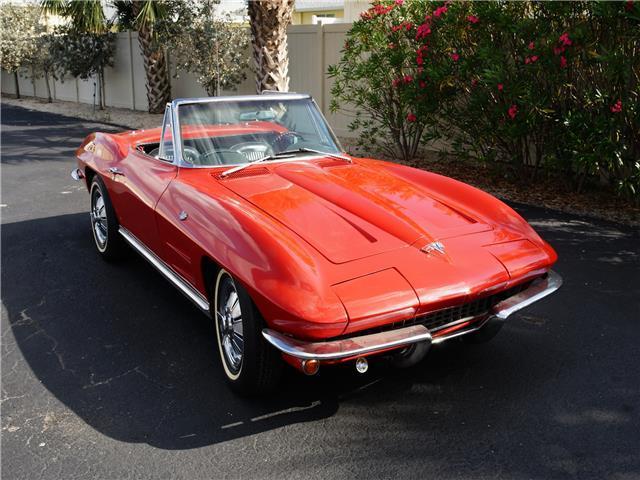 1964 chevrolet corvette convertible 0 red 2 door convertible automatic