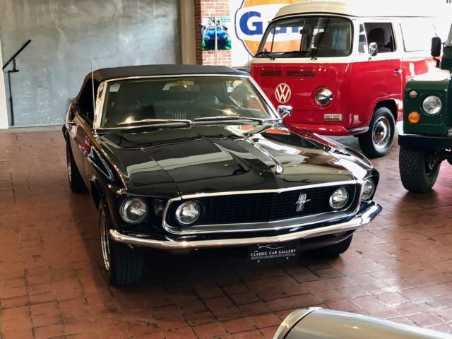 1969 ford mustang 100918 miles black convertible 302 cid v8 automatic