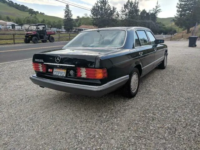 1987 mercedes w126 560sel verified 72,540 low miles! midnight blue/gray interior