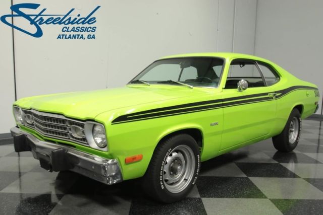 1973 plymouth duster 546 miles green coupe 340 ci automatic