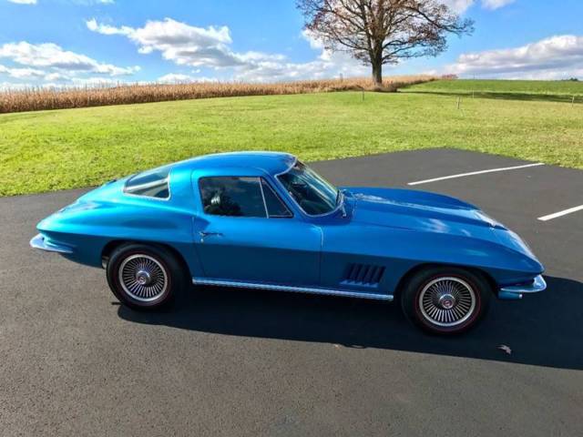 1967 chevrolet corvette coupe blue/black*frameonresto*#smatch327/350hp*l79