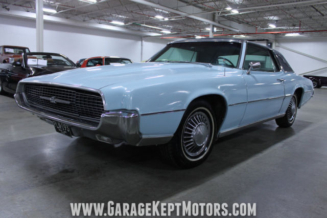 1967 ford thunderbird 2-door landau arcadian blue coupe 390 v8 55,099 miles