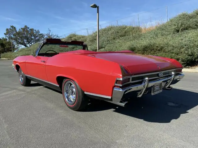 1968 chevrolet chevelle 97654 miles red convertible automatic