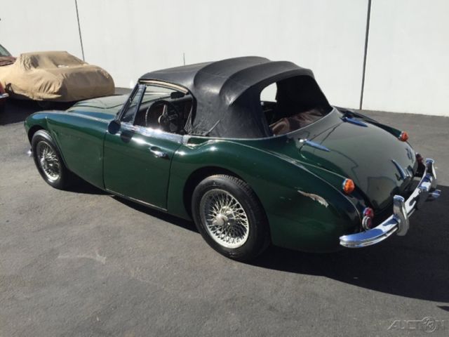 1967austin healey 3000 mk3 bj-8 phase 2. brg/black. 4-speed w/overdrive. wires