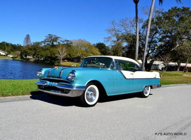 1955 pontiac star chief 21,535 miles teal coupe 273 automatic
