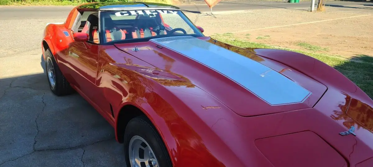 1975 chevrolet corvette supercar red rwd automatic l48