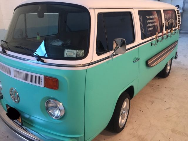 1974 vw bus van with 6 keg taps on the side runs mint