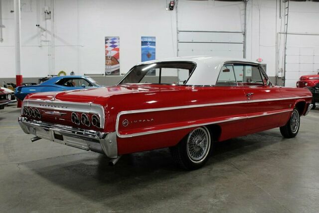 1964 chevrolet impala 29132 miles red coupe 327 ci v8 manual