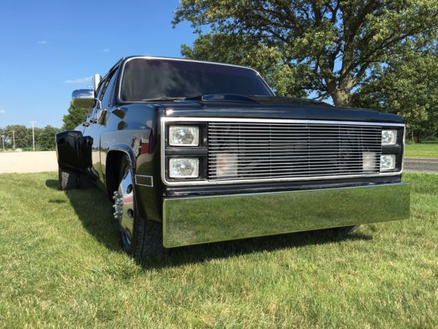 custom 1987 chevy silverado c30 crew cab cummins diesel 5 spd