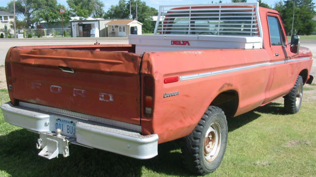 1973 ford f-100 base standard cab pickup 2-door, 4x4, 360, 4-speed manual
