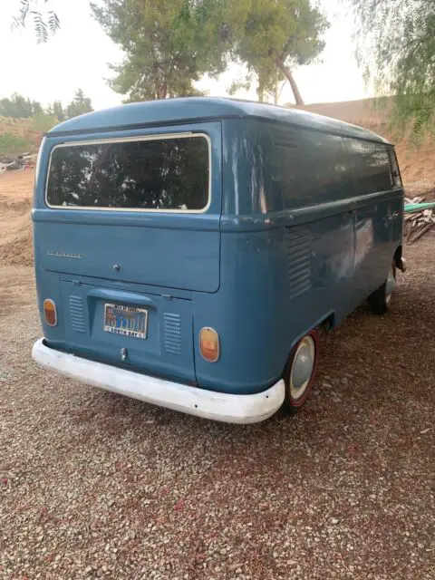 1966 volkswagen bus van blue rwd manual yes