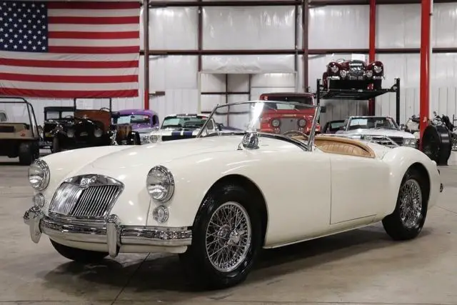 1960 mg a 6742 miles old english white coupe 1800 cc manual